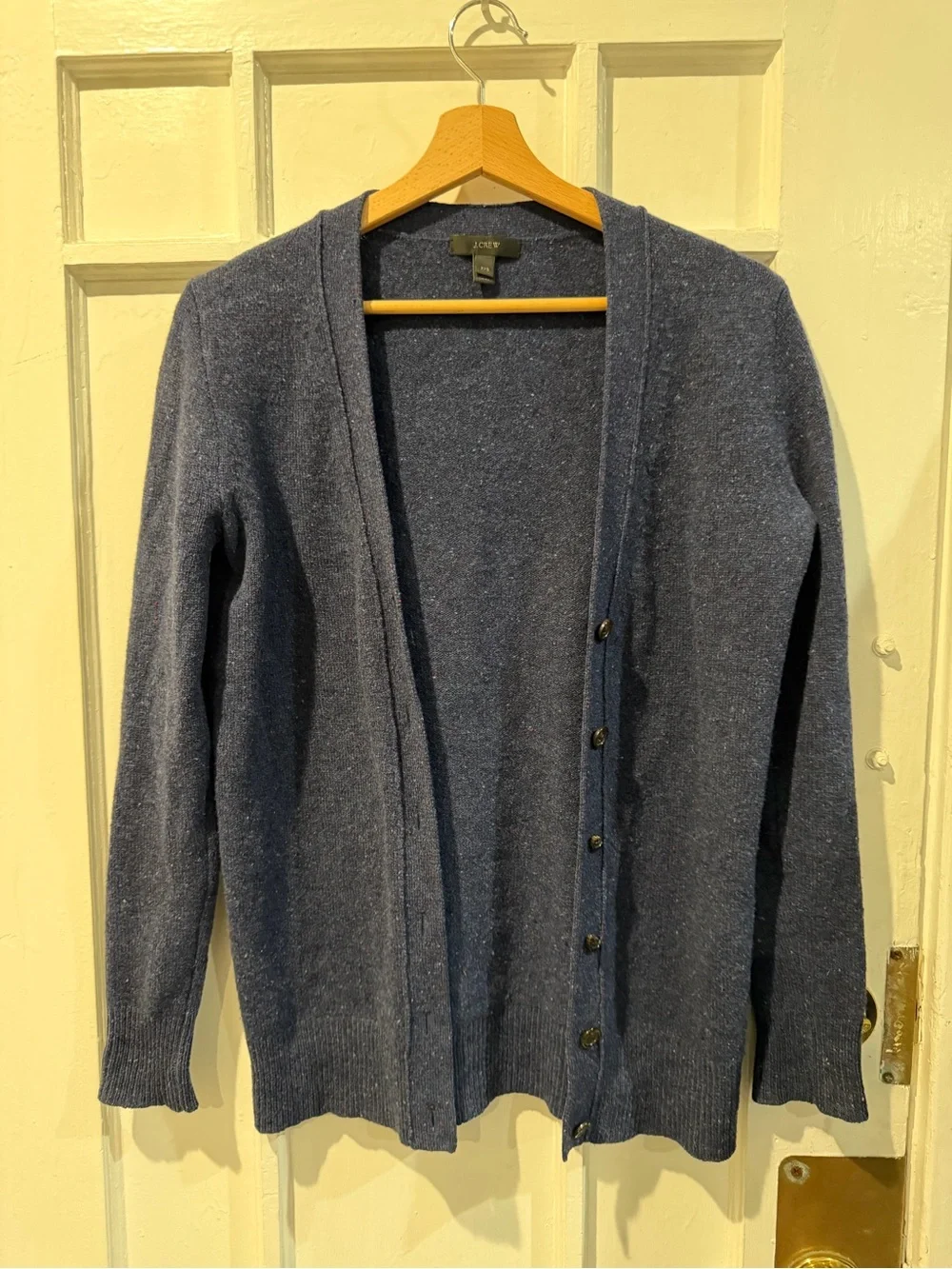 J. Crew Men’s Navy Blue Button-Front Cardigan